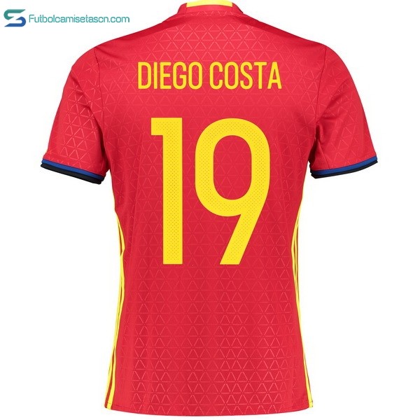 Camiseta España Costa 1ª Diego 2016